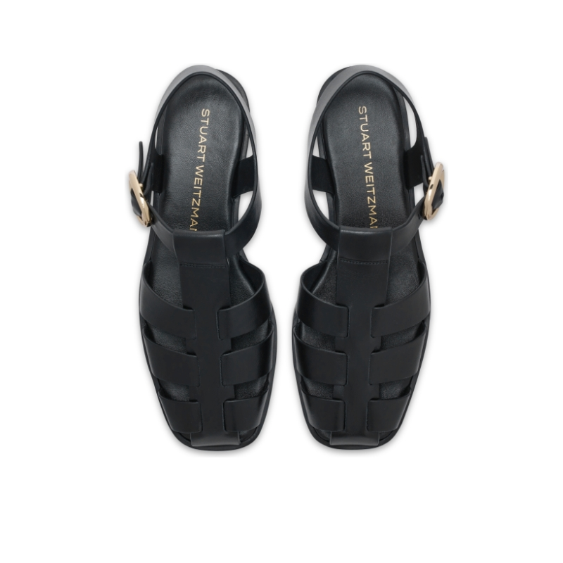 【早秋新品】SW VILLA FISHERMAN SANDAL 金属扣平底渔夫鞋凉鞋女,淘宝优惠券,粉丝福利购,淘宝优惠卷