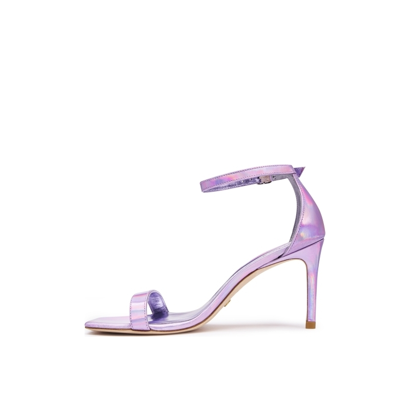 Stuart Weitzman/SW NUNAKEDCURVE 85 SANDAL 春夏细跟一字带凉鞋 - 图1