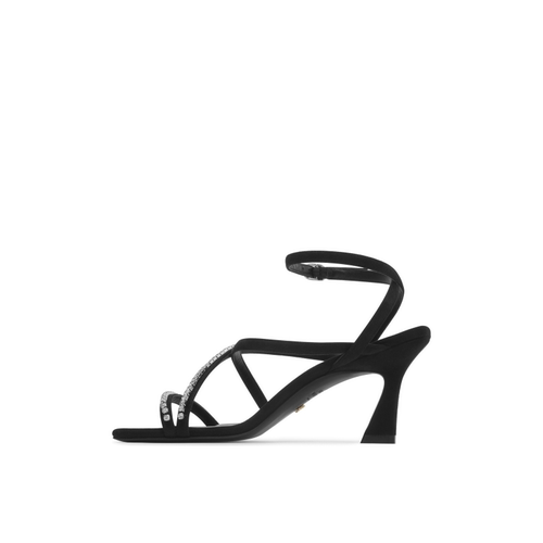 【限时礼遇】SW OASIS 75 CRYSTAL ANKLE-STRAP 夏季高跟凉鞋 - 图1
