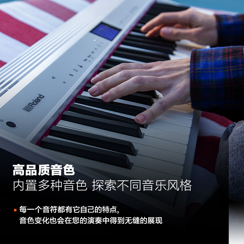 Roland罗兰 GO-61P电钢琴新手入门小型便携式61键GO:PIANO电子琴-图1