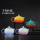 Jingdezhen ຢ່າງເປັນທາງການ ceramic ຫມໍ້ດອກສອງສີ