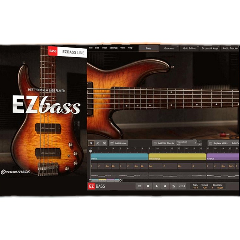 Toontrack EZbass全新自动贝斯音源 midi loop编曲音色WIN+MAC-图3