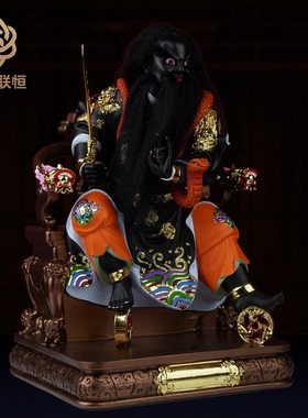 2025年新款12寸16寸法主公神像居家供奉圣君地府家用树脂摆件