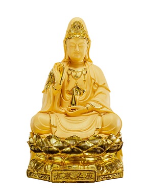 中式树脂南海观音佛像供奉摆件