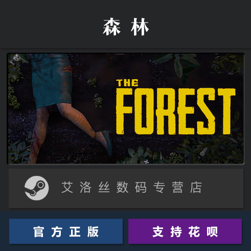 PC中文正版 steam平台国区生存联机游戏森林 The Forest迷失森林全新成品账号-图0