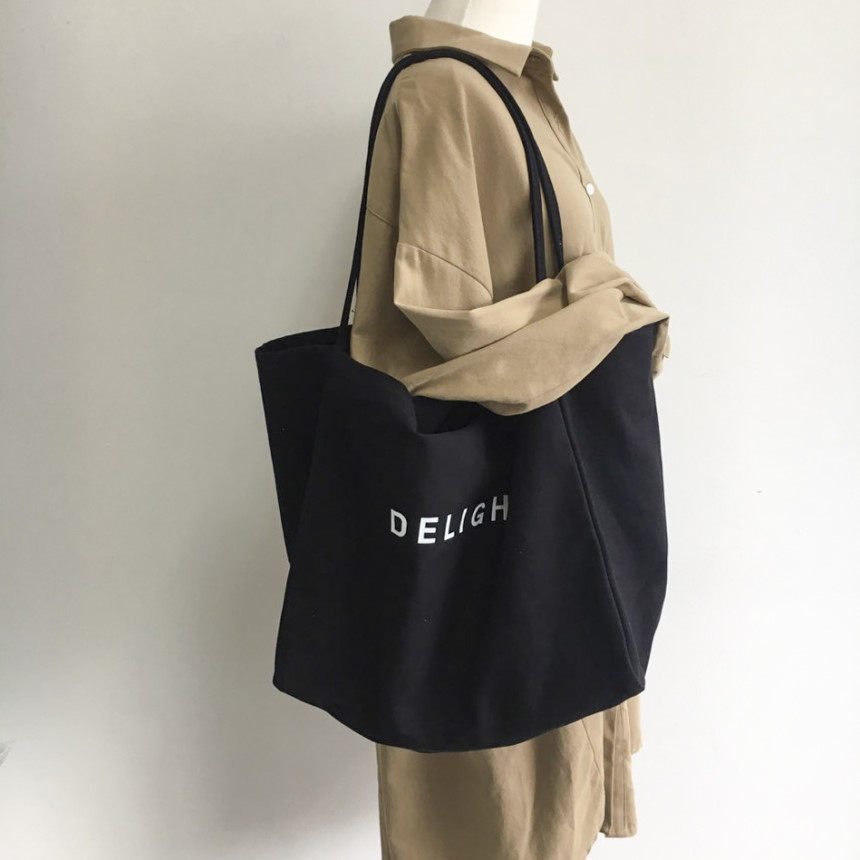 韩国ins慵懒风帆布包女文艺单肩包 美宫坊女士包袋