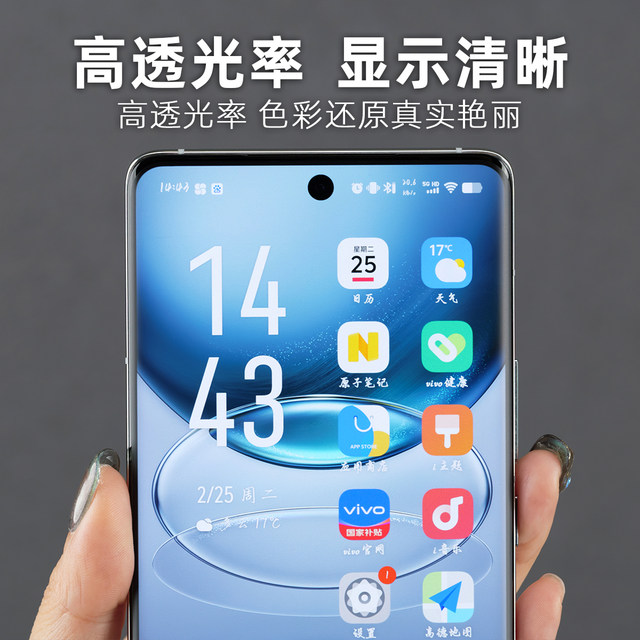 Suitable for vivo mobile phone matte film to prevent fingerprints and hand sweat