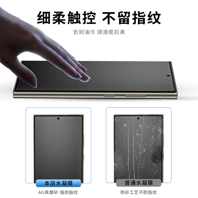 Samsung s25u frosted hydrogel film anti-fingerprint full screen