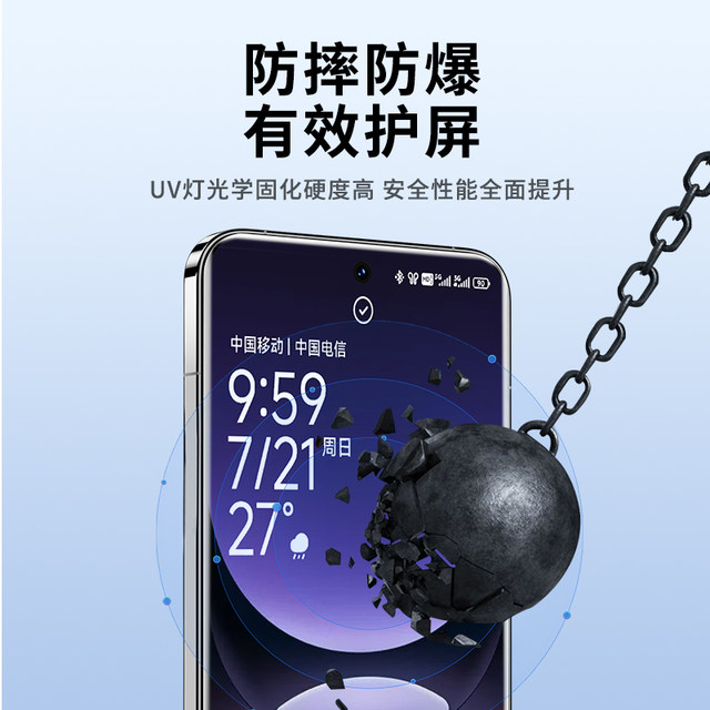 Suitable for realme mobile phone uv light solid film protective film