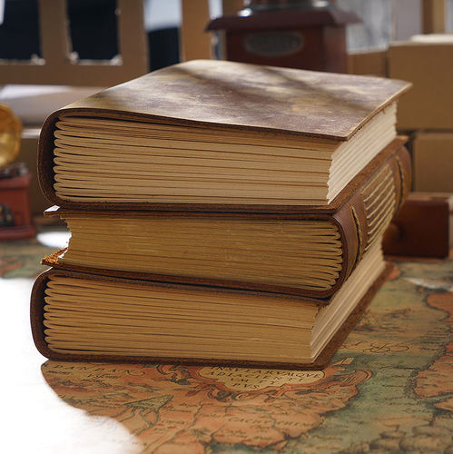 A5复古牛皮笔记本厚原创手读书阅读摘抄空白纸记录本定制中国风 - 图0