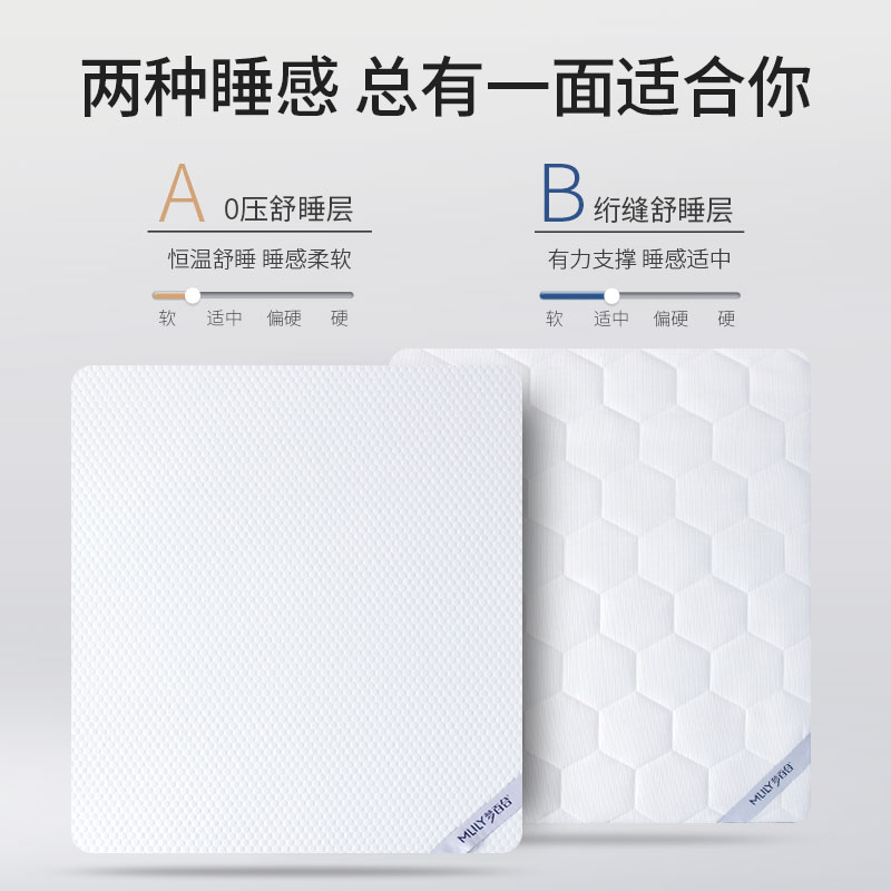 梦百合零压记忆棉10cm厚床垫独立慢回弹海绵软垫盒子装可拆洗抗菌