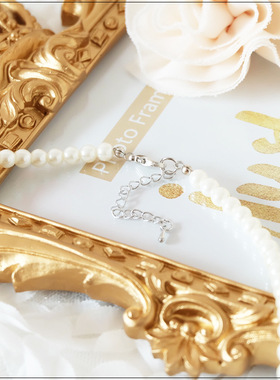 翠盈cuiying女士韩版韩式仿珍珠装饰品渐变大小仿珍珠项链L009