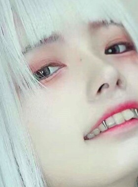 德古拉钉唇系带钉微笑钉虎牙钉僵尸系带钉吸血鬼COSPLAY穿刺饰品