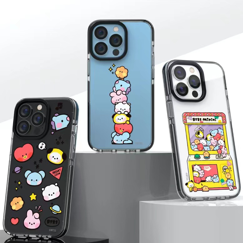 BT21防摔硅胶手机壳适用苹果14promax防弹少年团iPhone13软壳tata卡通可爱mini保护套12promax全包日韩金硕珍 - 图0