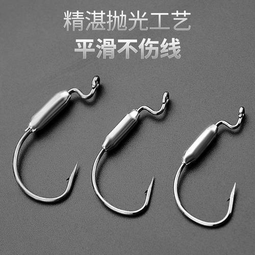 7316曲柄钩加铅路亚防挂底软饵铅头钩德州钩钓组鱼钩跨境淡水海钓 - 图2
