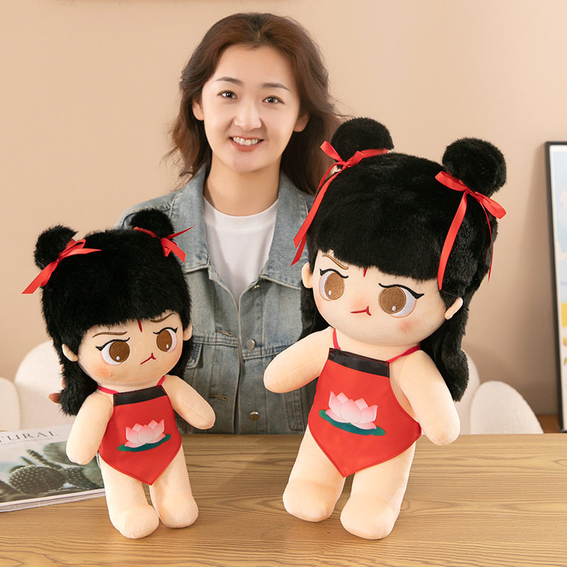 哪咤小公仔毛绒玩具抓机娃娃西游记玩偶周边抱枕棉花娃娃