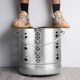 Stainless steel burning paper bucket God burning gold bucket incinerator