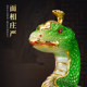 White marble python statue, twelve zodiac signs, snake, willow, python, wild spirit snake, Buddha statue, real body, wealth and worship, jade ornaments