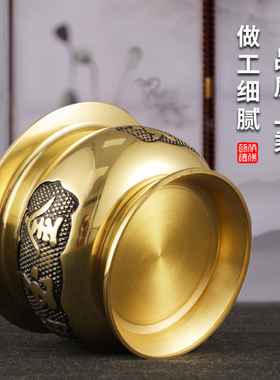 纯上香黄铜香炉家用室内供奉财神