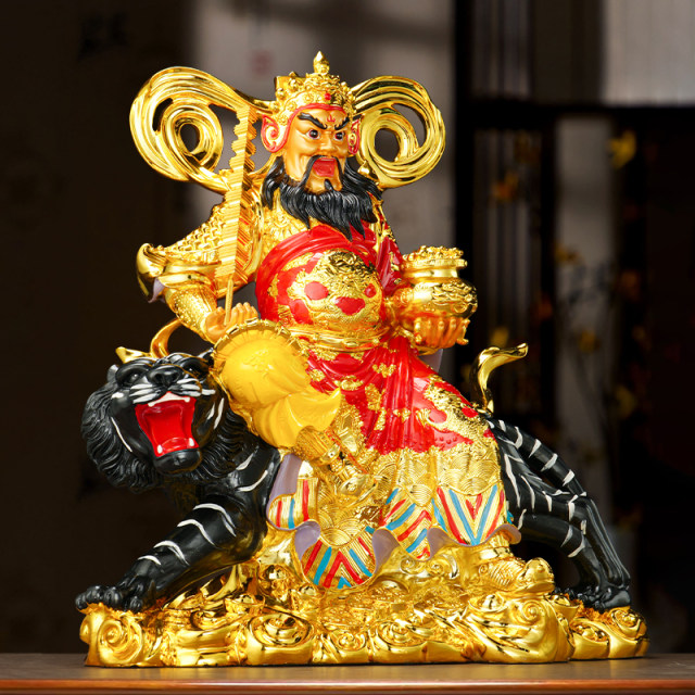 Zhao Gongming Wulu God of Wealth Buddha Statue Resin Offering Painting