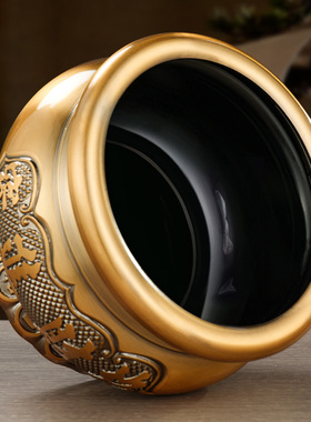 铜合金金钱香炉套装上香家用室内供奉蜡烛台拜财神爷佛具用品大全