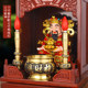 Pure brass electronic candle lamp for incense, household indoor incense burner, three-piece set, candle holder, pedestal