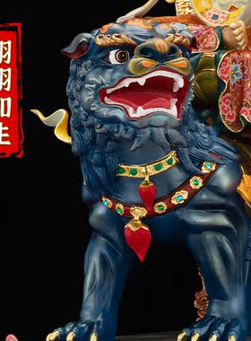 五台文殊菩萨黄铜观音禅意供佛