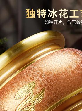 纯供奉黄铜冰花香炉家用神台佛前寺庙上香供炉财神爷专用香火仙家