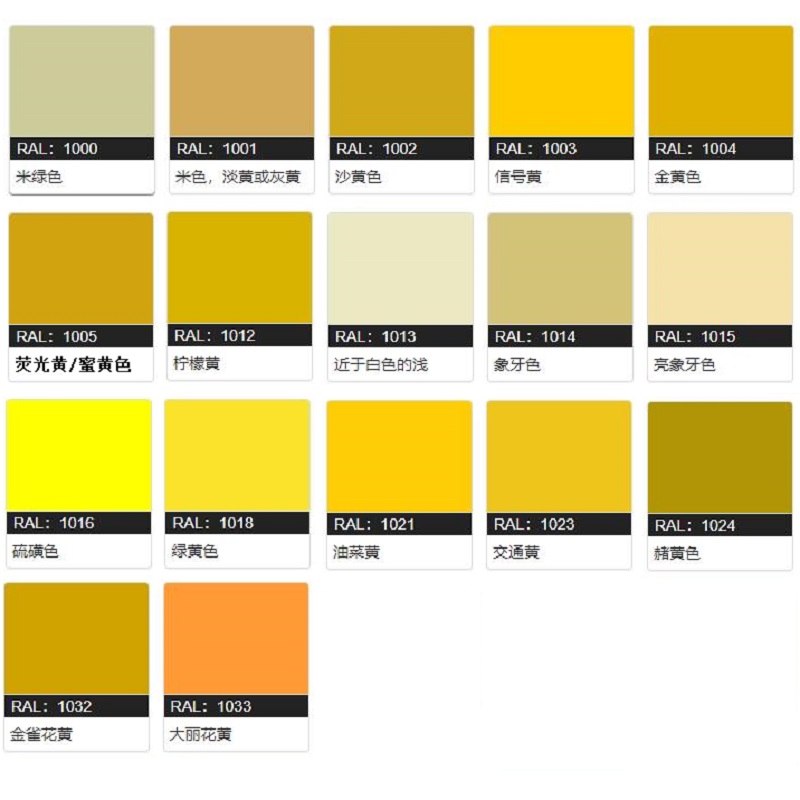 三和劳尔色卡RAL1013牡蛎白定制自喷漆1018/1023/ral1003信号黄色-图2