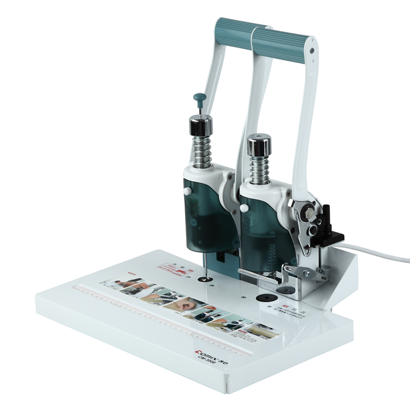 手动打孔齐心CM-3008 4008 5066S财务自动电动装订机凭证装订机