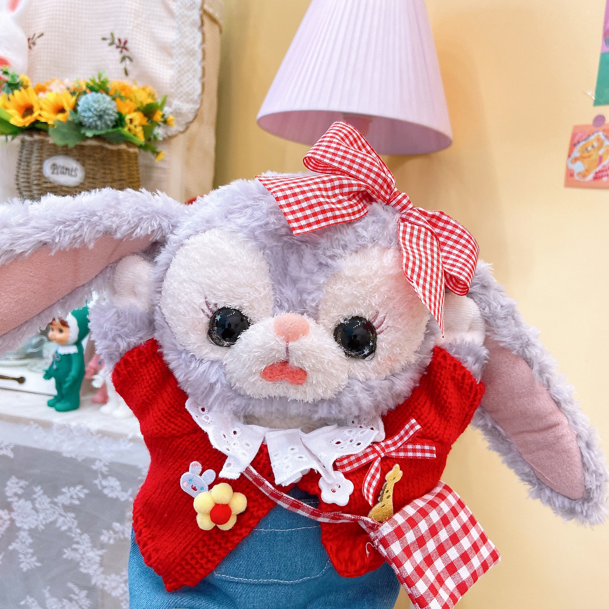 【星黛露衣服】星黛兔毛衣 芭蕾兔着替 毛绒玩偶 手作娃衣 现货 - 图0