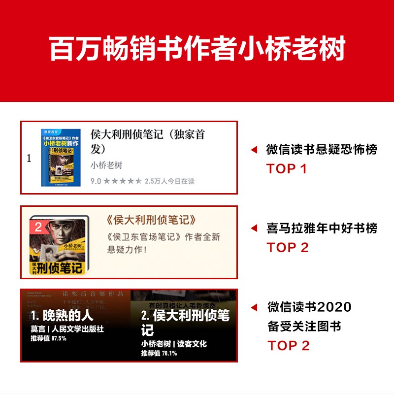 【现货】侯大利刑侦笔记大全集（全9册）小桥老树侦查学、痕迹学、社会学、解剖学、犯罪心理学的教科书式破案小说读客正版-图3