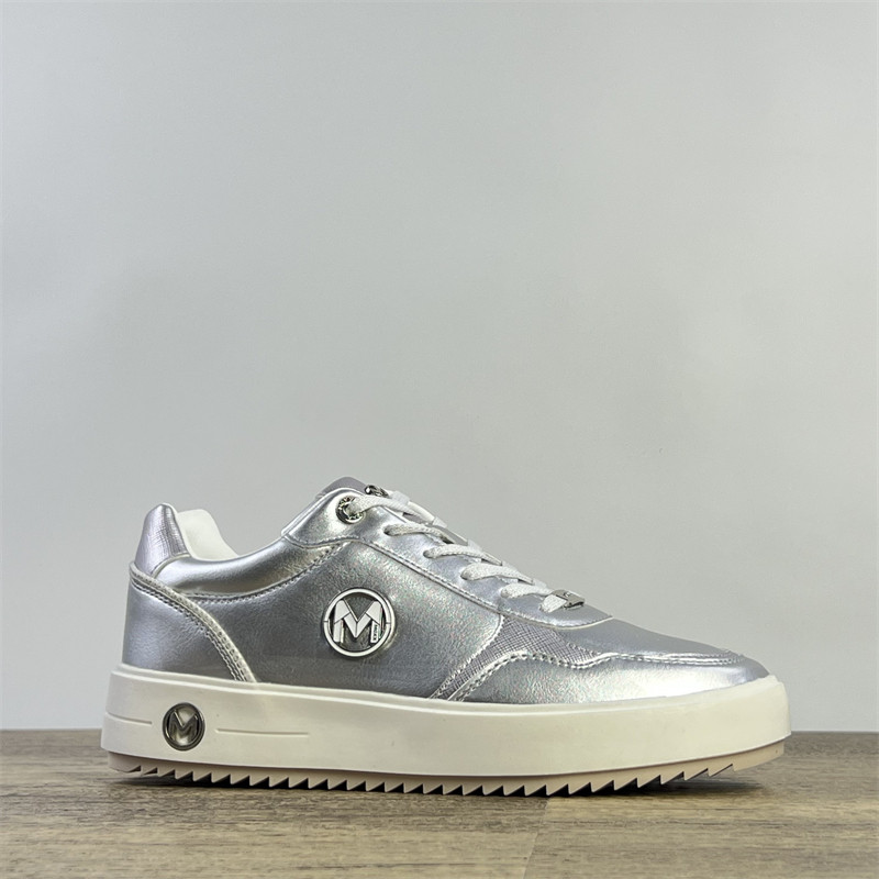 出荷兰单百搭运动鞋女鞋革面拼接复古休闲鞋厚底舒适时尚低帮板鞋 - 图1