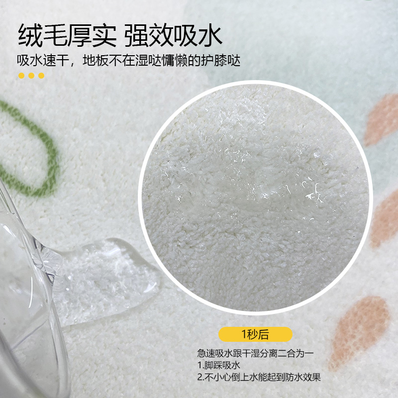 进门卧室地垫羊羔绒吸水防滑地毯卫浴门口入户门垫卫生间厕所脚垫