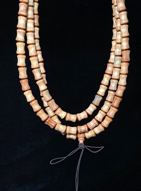 崖柏竹节 108颗红木佛珠手串手链念珠文玩男女礼物中国风百搭