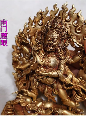 5寸尼泊尔佛像黑六臂玛哈嘎拉