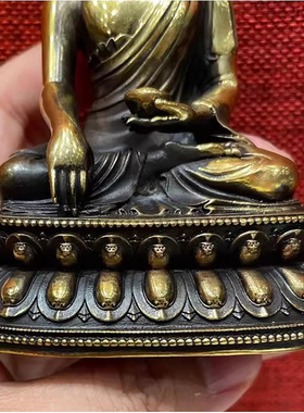 国产红铜做旧佛像释迦牟尼佛3寸