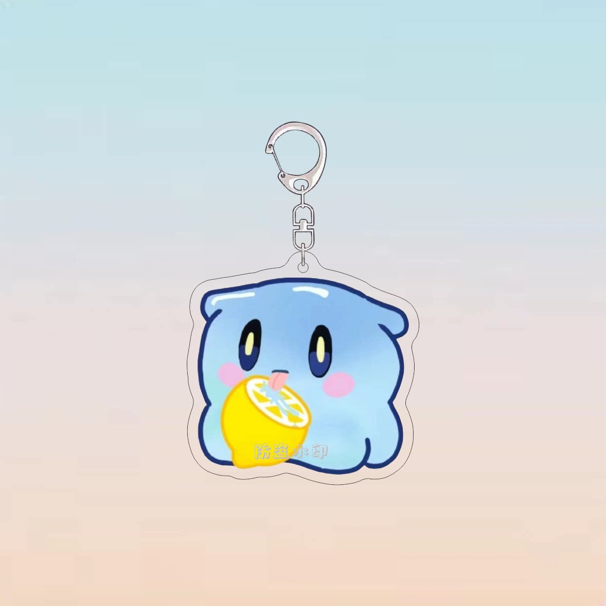 蛋仔派对神奇艾比钥匙扣可爱艾比动物Q版柠檬水捏捏亚克力挂件