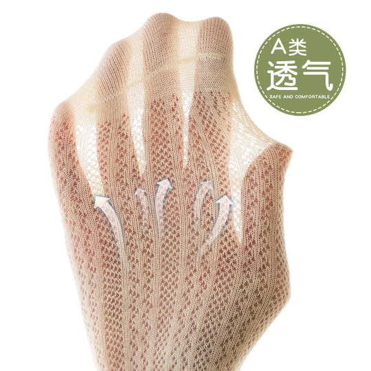 宝宝袜子长筒夏季超薄棉袜网眼婴儿松口防蚊防晒过膝不勒腿空调袜