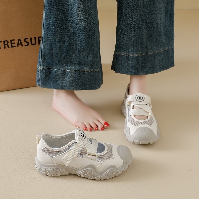 玛丽珍运动凉鞋女2026春季新款网面魔术贴防滑软底轻便孕妇鞋34码,淘宝优惠券,粉丝福利购,淘宝优惠卷