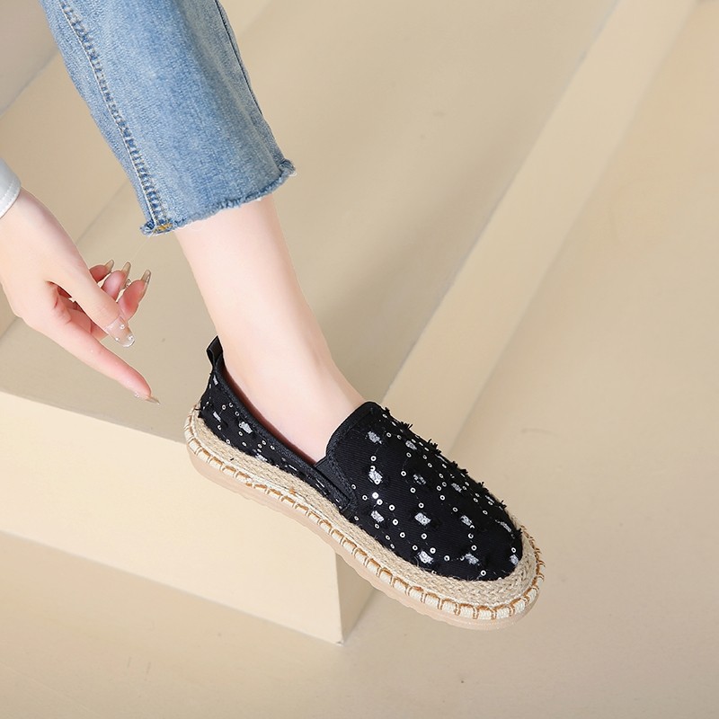 玛丽珍鞋女春季软底一脚蹬豆豆渔夫鞋2026新款平底工作老北京布鞋,淘宝优惠券,粉丝福利购,淘宝优惠卷