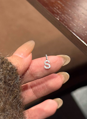 925纯银字母项链小众迷你