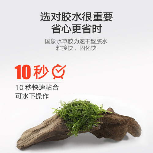 国象莫丝胶水族胶水草胶珊瑚胶沉木100骨架结构胶苔藓胶AA超能胶 - 图2