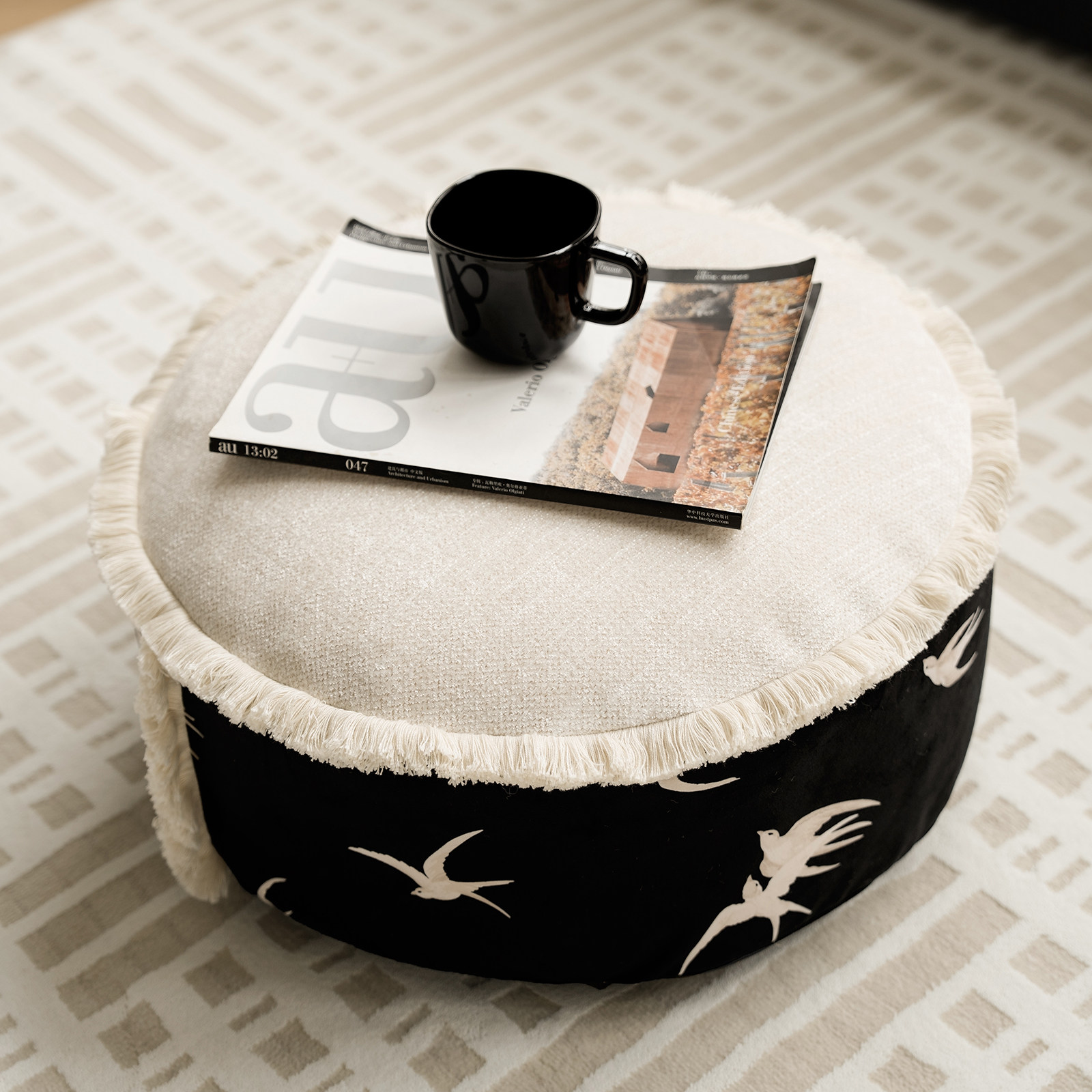 燕南飞复古立体提花可拆洗坐墩客厅墩子蒲团坐垫凳沙发垫凳子,淘宝优惠券,粉丝福利购,淘宝优惠卷