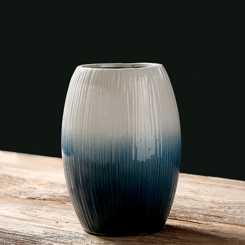 大口径花瓶复古陶罐盆大号陶瓷落地中式仿古干花客厅插花粗陶摆件,淘宝优惠券,粉丝福利购,淘宝优惠卷