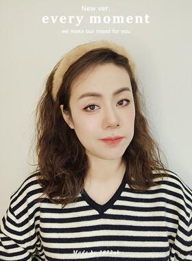 韩国进口可爱水貂毛毛发箍女秋冬暖呼呼灰色毛绒头箍装扮造型发饰
