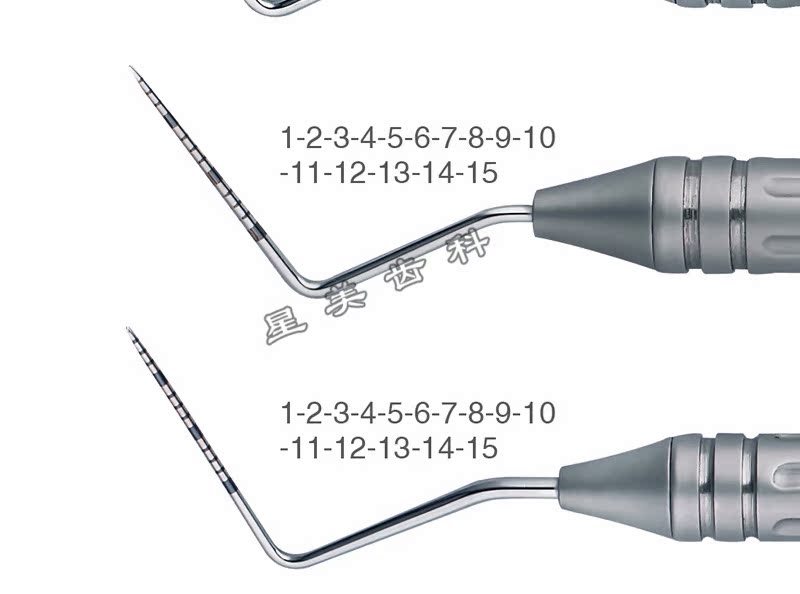 牙科牙用探针 长沙天天不锈钢圆柄牙用探针 口腔刻度牙用探针器械