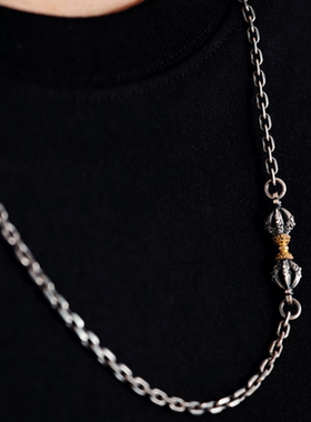 金刚降魔杵项链泰银复古男女