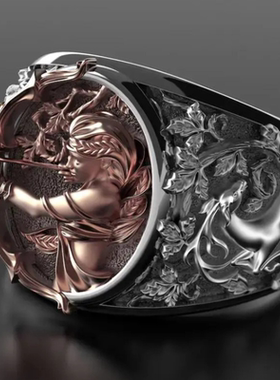 神话古希腊女神阿尔忒弥斯戒指