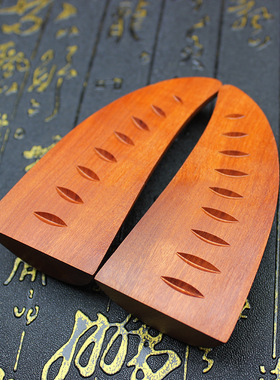 雷击枣木牛角圣杯木卦龙虎圣杯茭杯九宫八卦牛角羊角卦纯手工雕刻